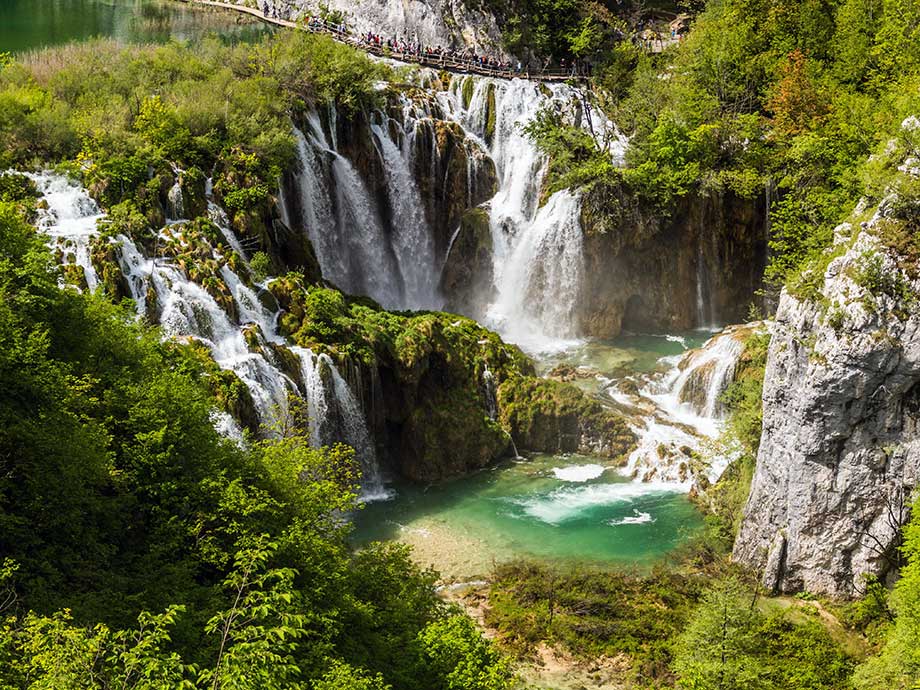 Sastavci waterfalls in Plitvička Jezera